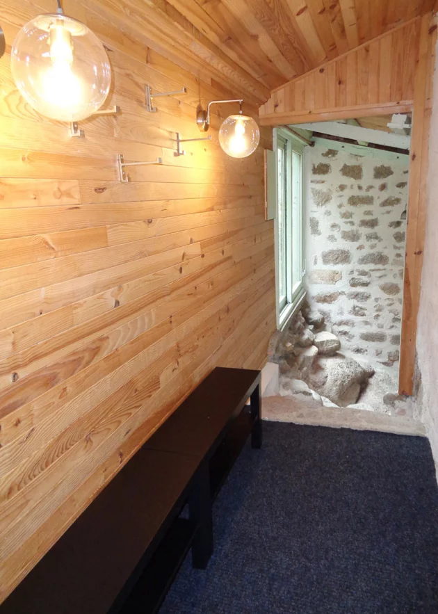 Couloir d'accès aux chambres à l'étage